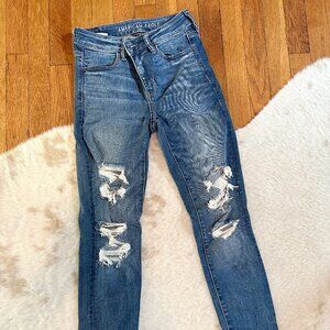 American Eagle Ripped Skinny Jeans